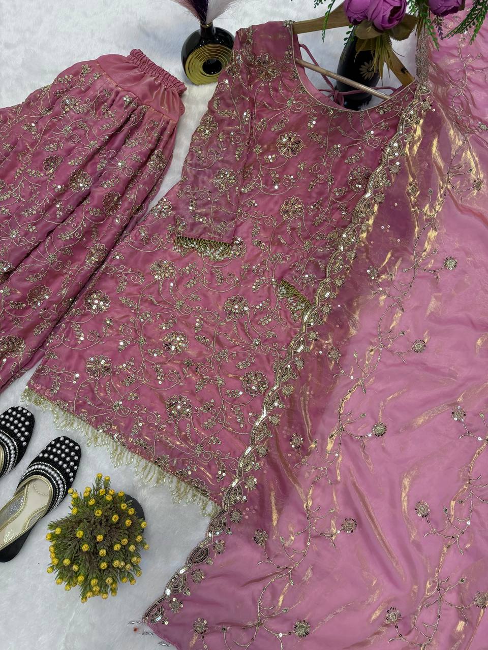 The Regal Rose Sequined Salwar Suit